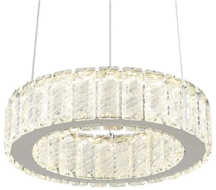 Lustra LED cu telecomanda design modern Mucky crom