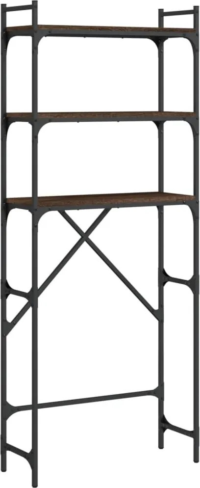 vidaXL Dulap mașină de spălat, stejar maro, 67x25x163cm lemn prelucrat