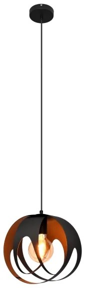 Lustră pe cablu MOONLIGHT 1xE27/15W/230V neagră