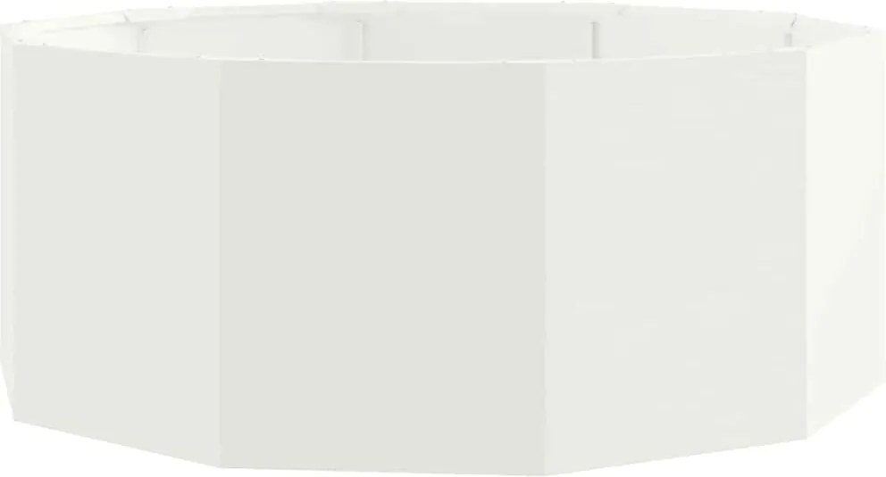 vidaXL Jardinieră Alb 90 x 90 x 35 cm Oțel