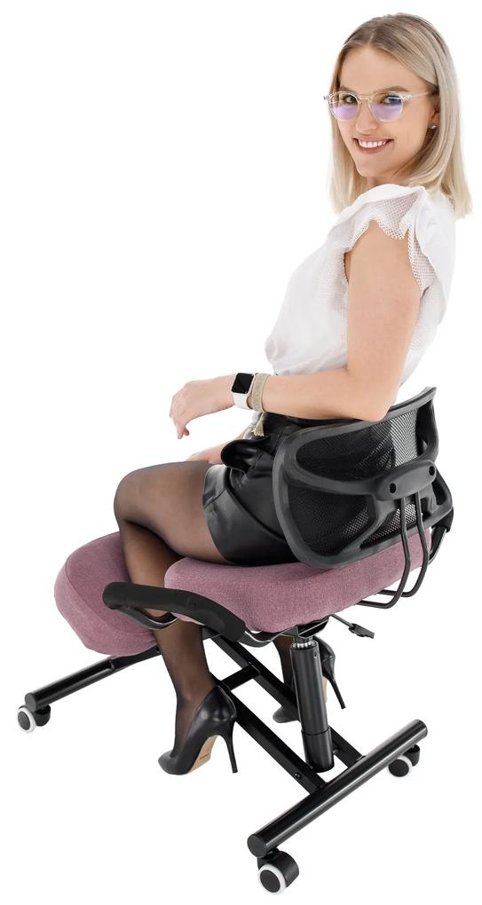Zondo Fotoliu ergonomic de birou Rusu (roz + negru). 1040159