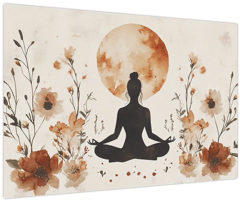 Tablou - Yoga Portocalie (90x60 cm)