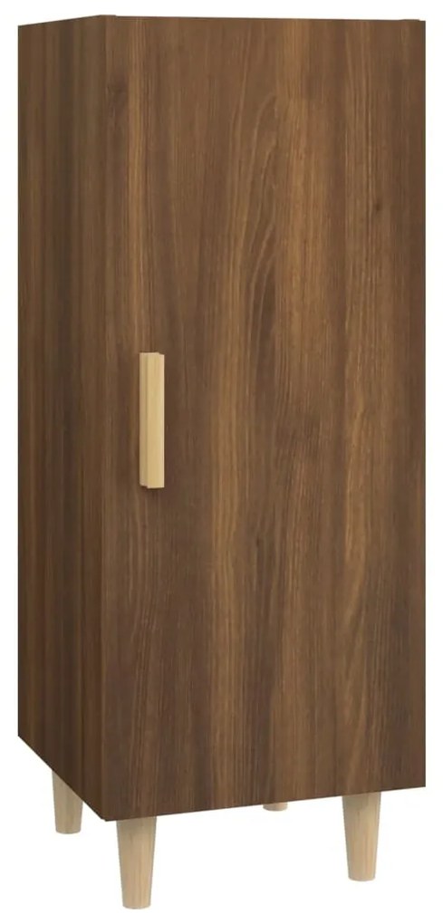 817404 vidaXL Servantă, stejar maro, 34,5x34x90 cm, lemn compozit