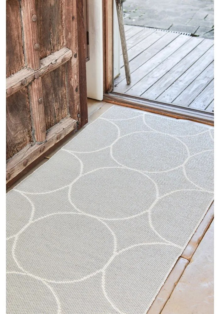 Covor tip traversă pentru interior și exterior crem 70x300 cm Boo Linen – Pappelina