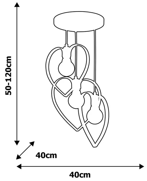 Suspensie AMORE Milagro Modern, E27, Alb, MLP9951, Polonia