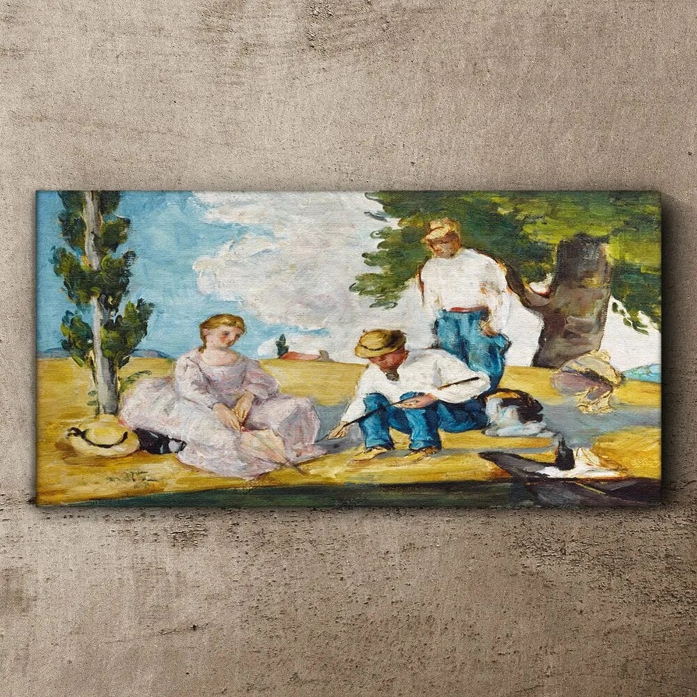 Tablou canvas Personaje din pădure de picnic