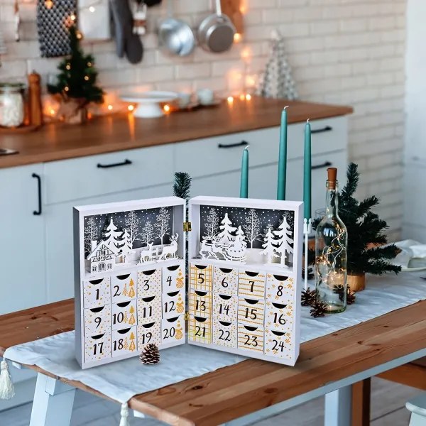 Solight 1V244 - Calendar de Advent cu LED/2xAAA