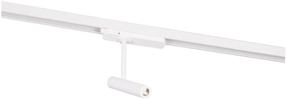 Spot LED directionabil pentru sina trifazata MAXLIGHT, PISTOL alb