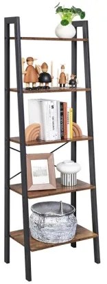 Bibliotecă NAVARO maro/negru