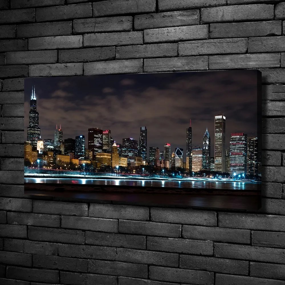 Print pe canvas Chicago noaptea