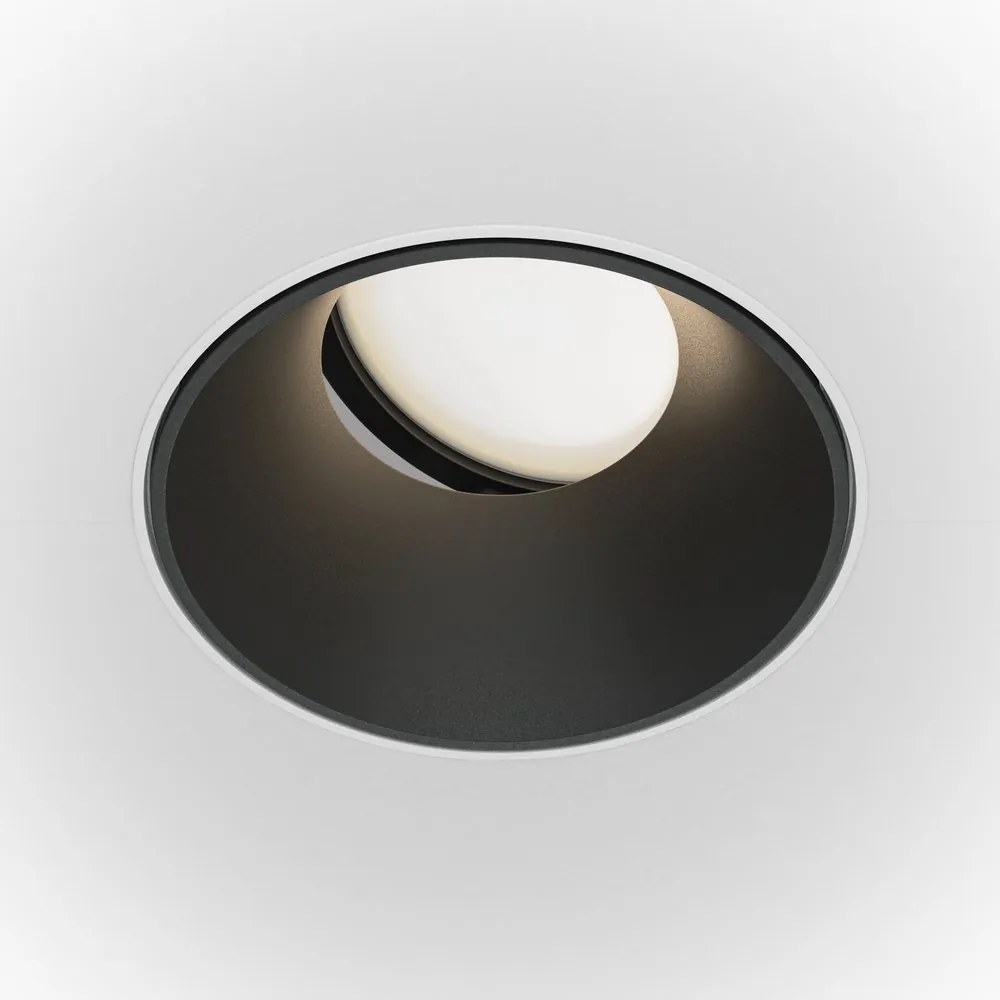 Spot incastrabil design tehnic Share alb, negru 10,2cm