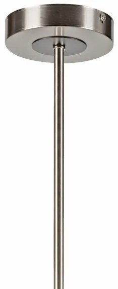 Lustră pe tijă ROLLO 8xE14/5W/230V crom mat/fumuriu