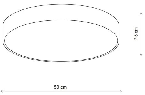 Plafonieră Brilagi CLARE 4xE27/40W/230V d. 50 cm bej