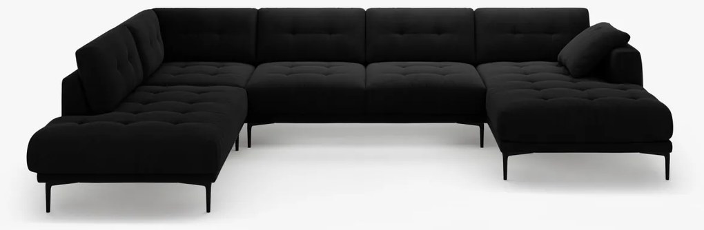 Coltar panoramic Bemy 7 locuri catifea Salvador L373 cm