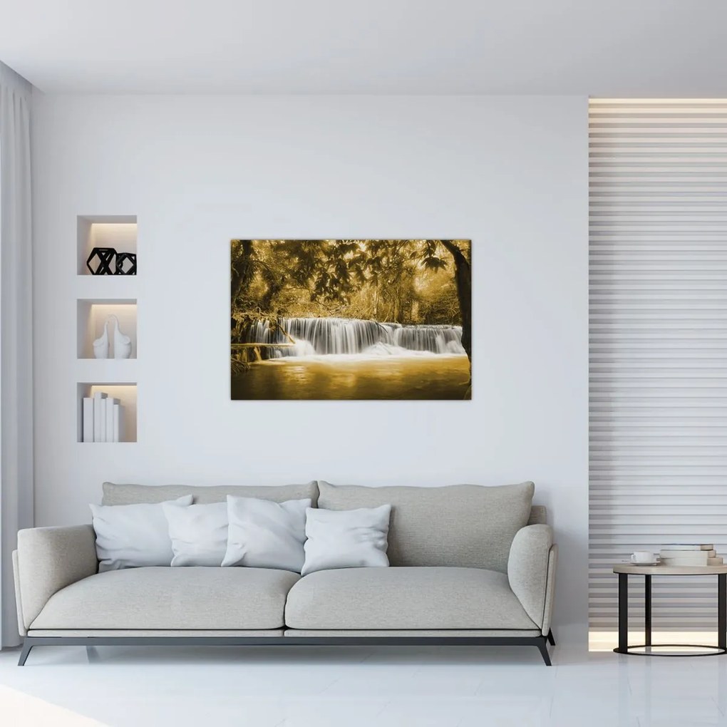 Tablou - Cascadă, de epocă (90x60 cm)