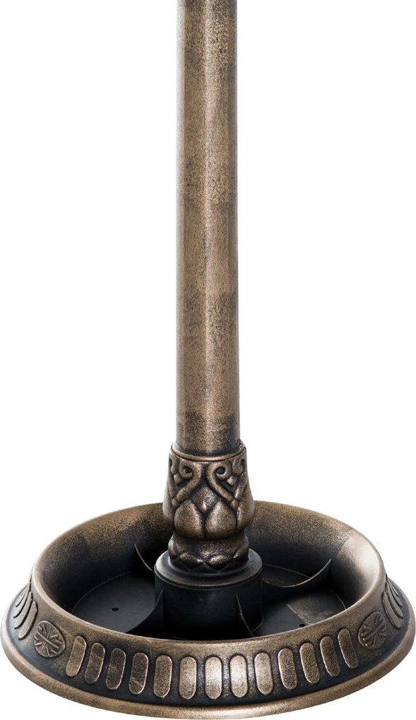 Outsunny Baie pentru păsări, adăpătoare și ghiveci 3 în 1 dim. Ø 50 x 113H cm polipropilenă bronz antic | Aosom Romania