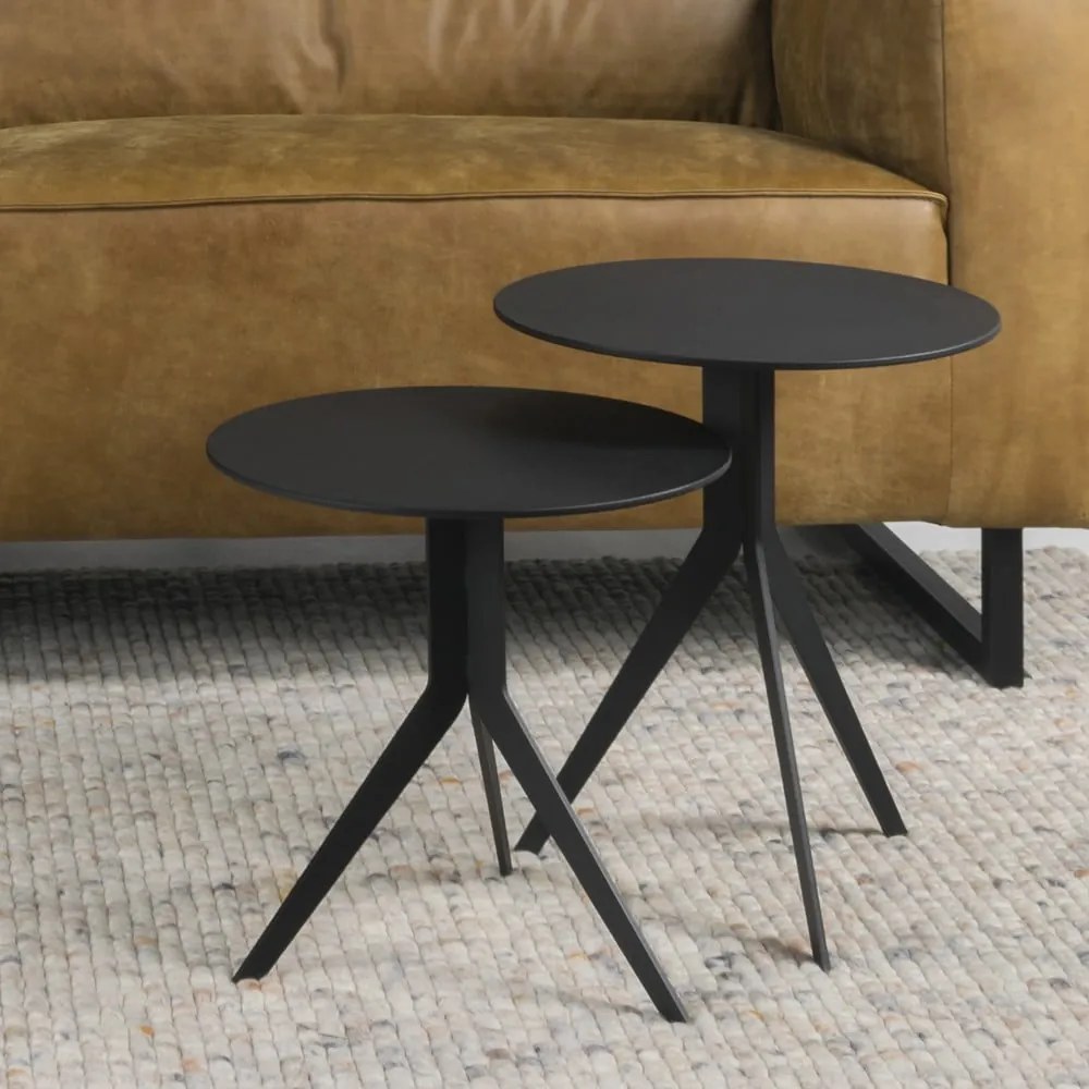 Măsuță auxiliară rotundă din metal ø 38 cm Daley – Spinder Design