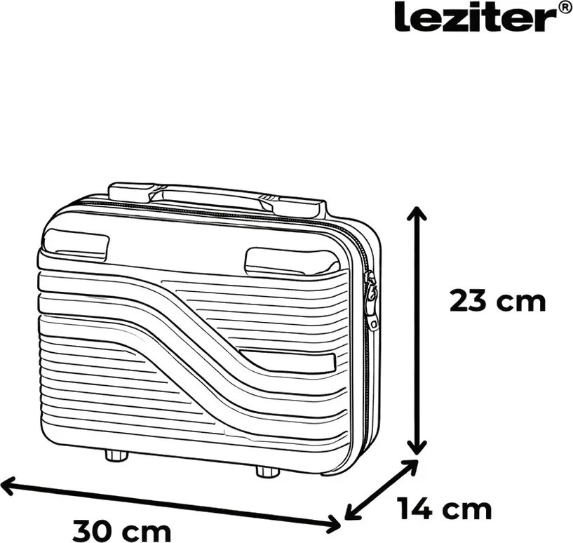 Valiză de călătorie TravelLux Urban cu copertă rigidă 25x13x30 cm neagră