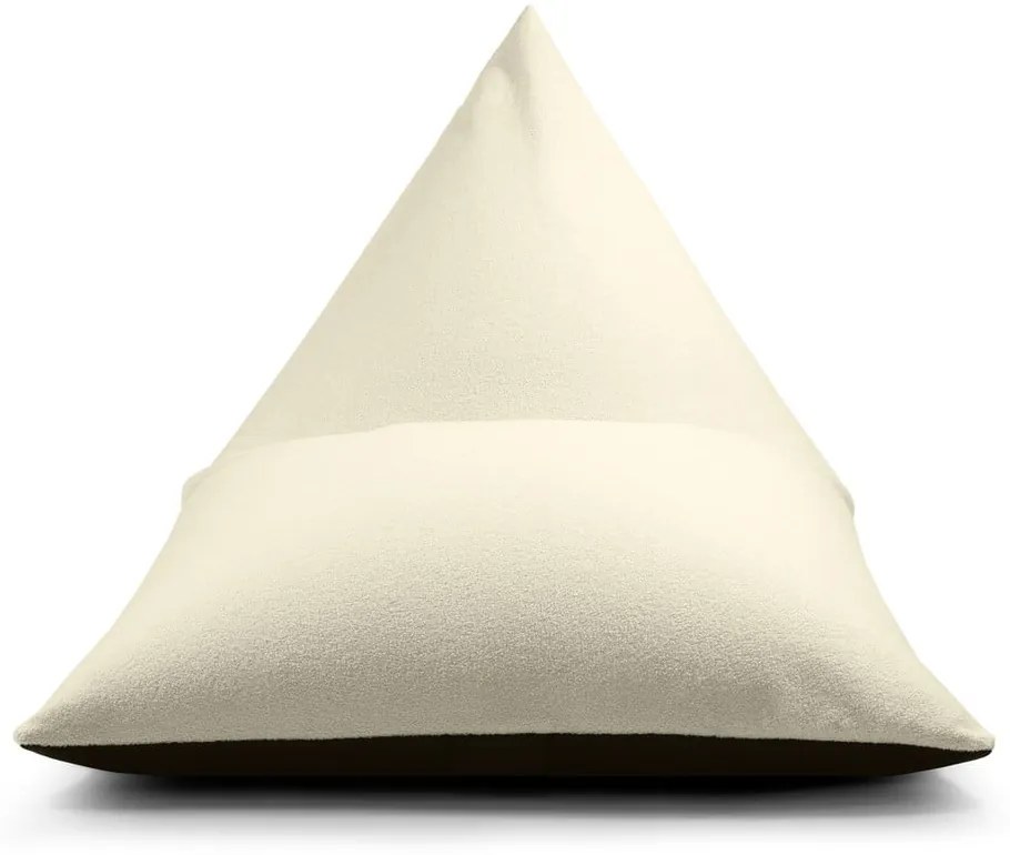 Fotoliu bean bag maro cu tapițerie din țesătură bouclé Razzmatazz – SLOWDOWN