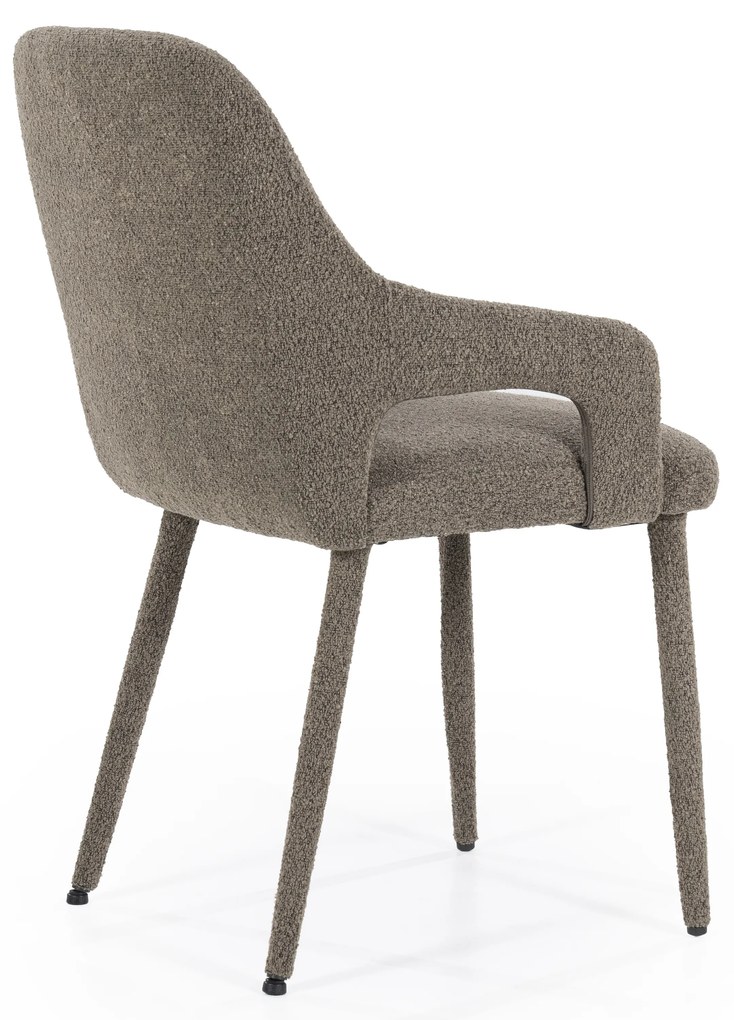 Scaun Fika din tesatura maro