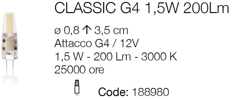 BEC LED G4 1.5W 200Lm 3000K 188980 IDL