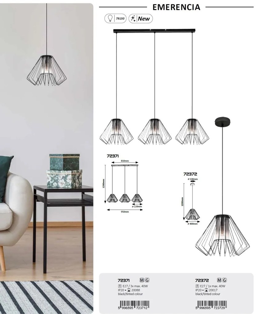 Lustra/Pendul stil industrial Emerencia