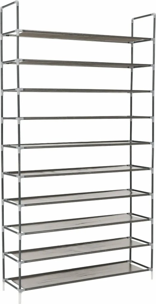Pantofar FILOU, gri, metal/material textil, 100x27x175 cm