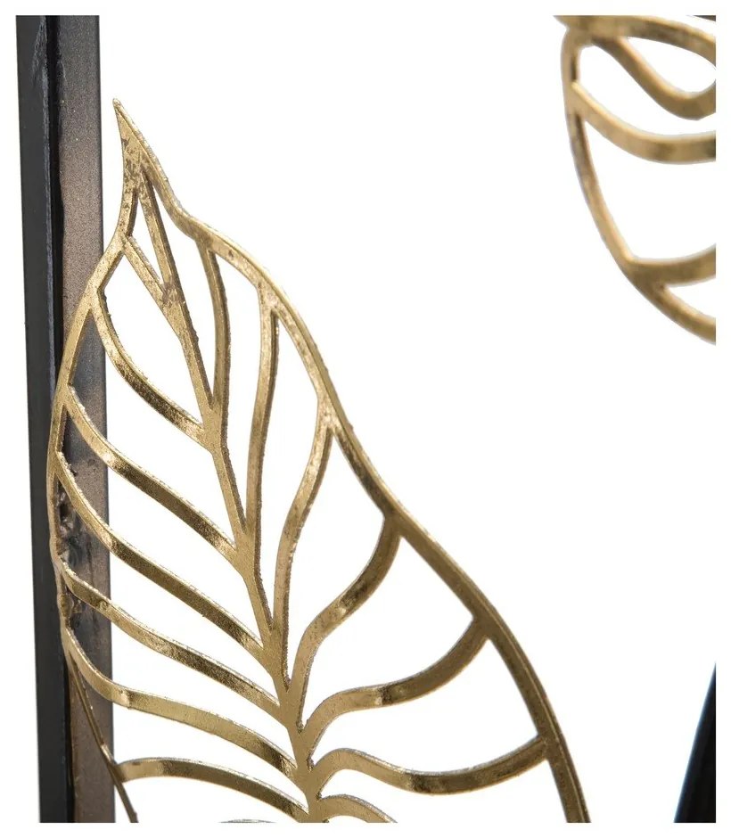 Decorațiune suspendată metalică Mauro Ferretti Luxy -B-, 31 x 90 cm, motive frunze