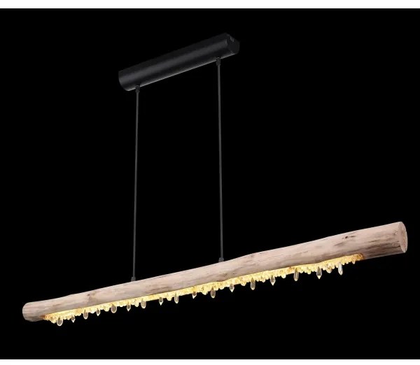 Globo FELICITAS 15354-20-LED, lustru suspendat pe cablu, compatibil cu dimmer, LED/25W/230V, bej