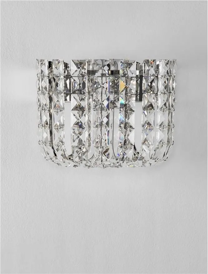 Aplica de perete LED crom, cristale sticla CELYSIA