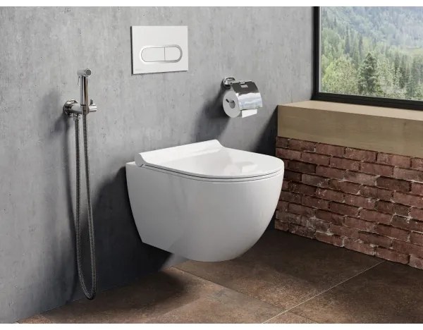 Ravak X01455 - Buton de evacuare CHROME 24,7x16,5 cm, alb