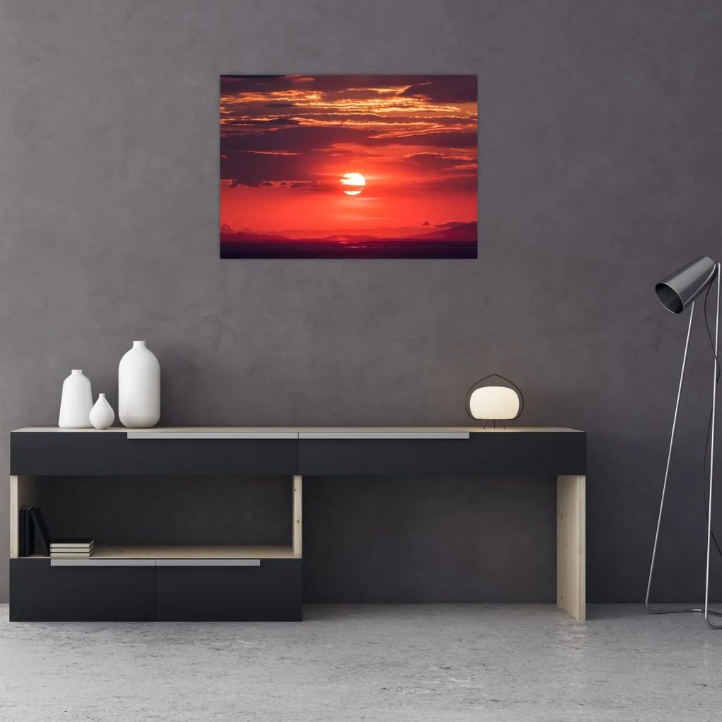 Tablou cu soarele colorat (70x50 cm)