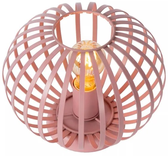 Lampă de masă Lucide 78593/25/66 MERLINA 1xE27/40W/230V d. 25,5 cm roz