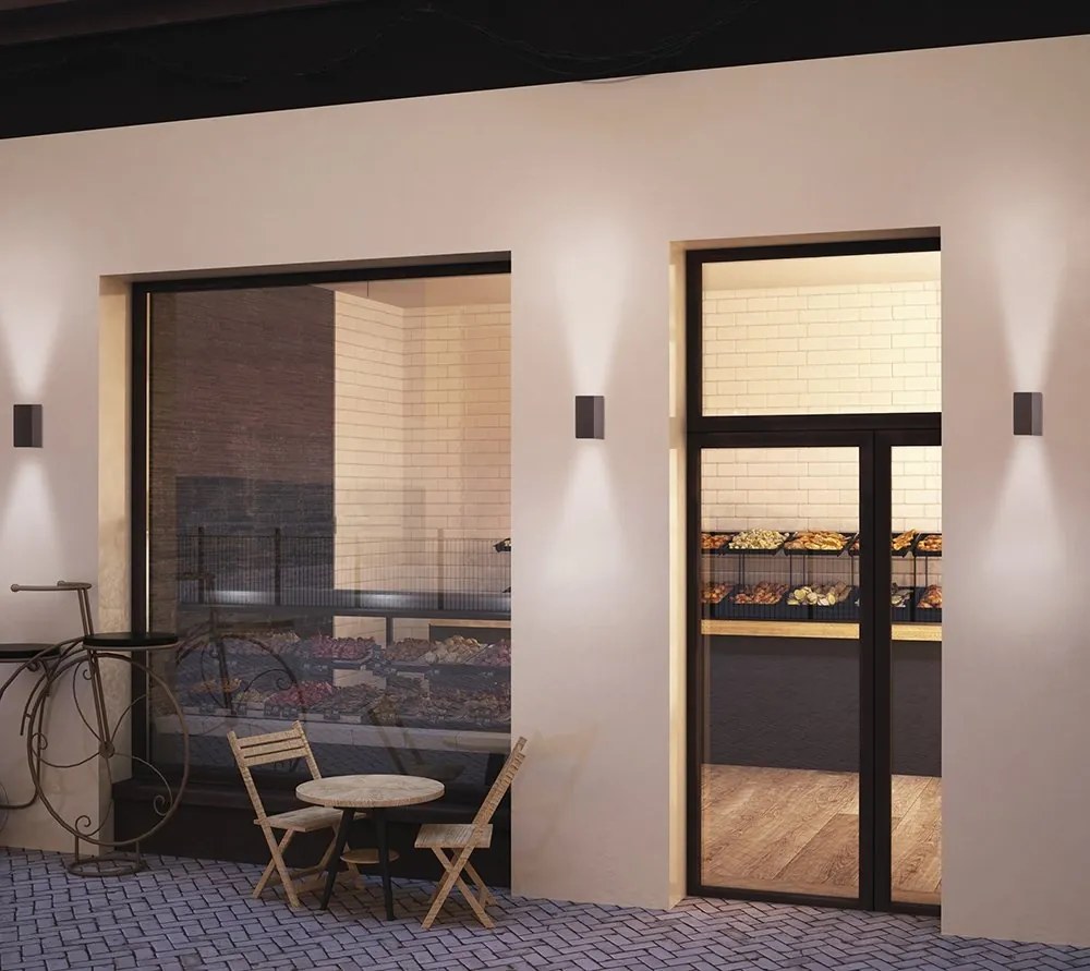 Aplica de perete iluminat exterior ambiental IP54 KANDANCHU alba