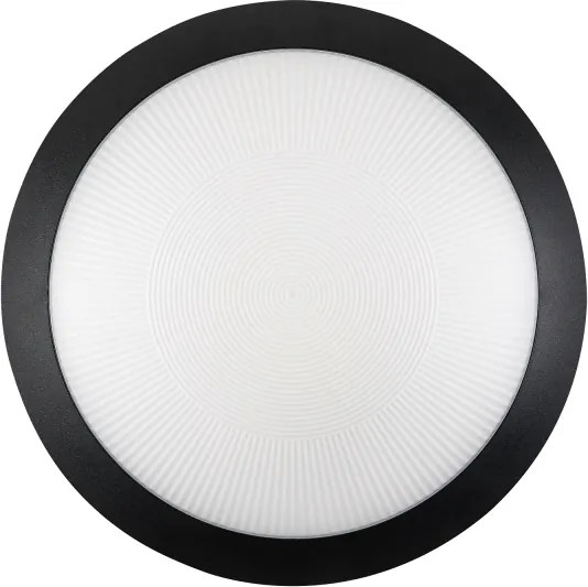 Rabalux 77235 - Lampă de tavan de exterior cu senzor WELRO 1xE27/9W/230V IP65 Ø30 cm neagră