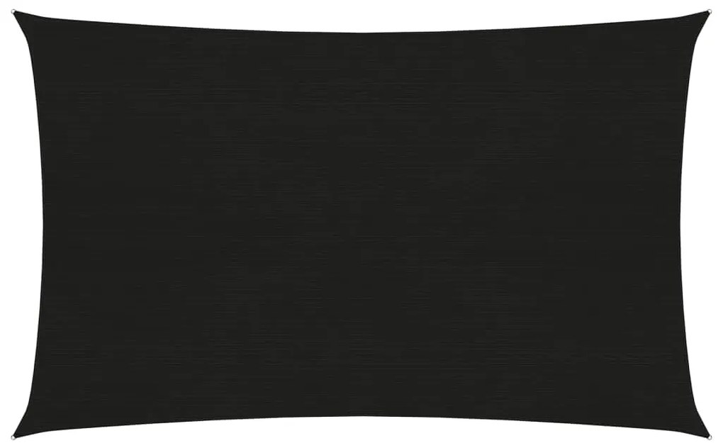 Pânză parasolar, negru, 5x7 m, hdpe, 160 g/m²