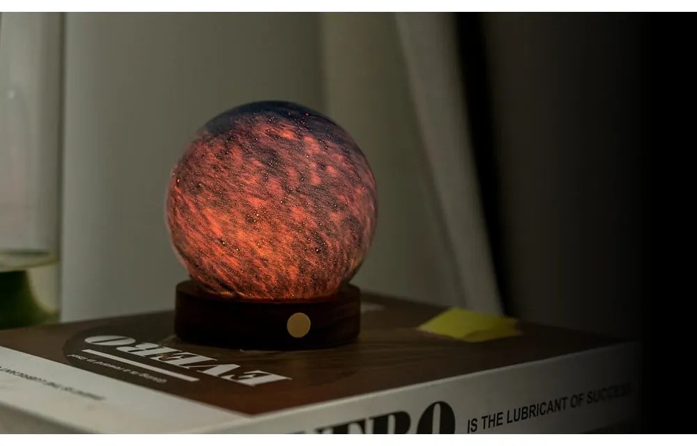 Decorațiune luminoasă în culoare naturală închisă cu USB ø 8 cm Galaxy Breeze – Gingko