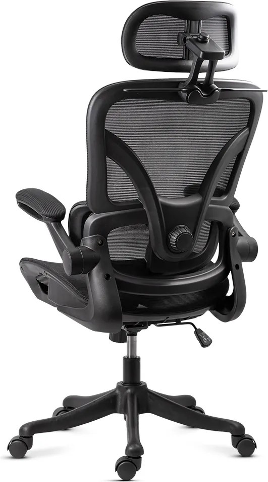 Scaun de birou ergonomic din mesh cu brațe rabatabile OFF 440 negru