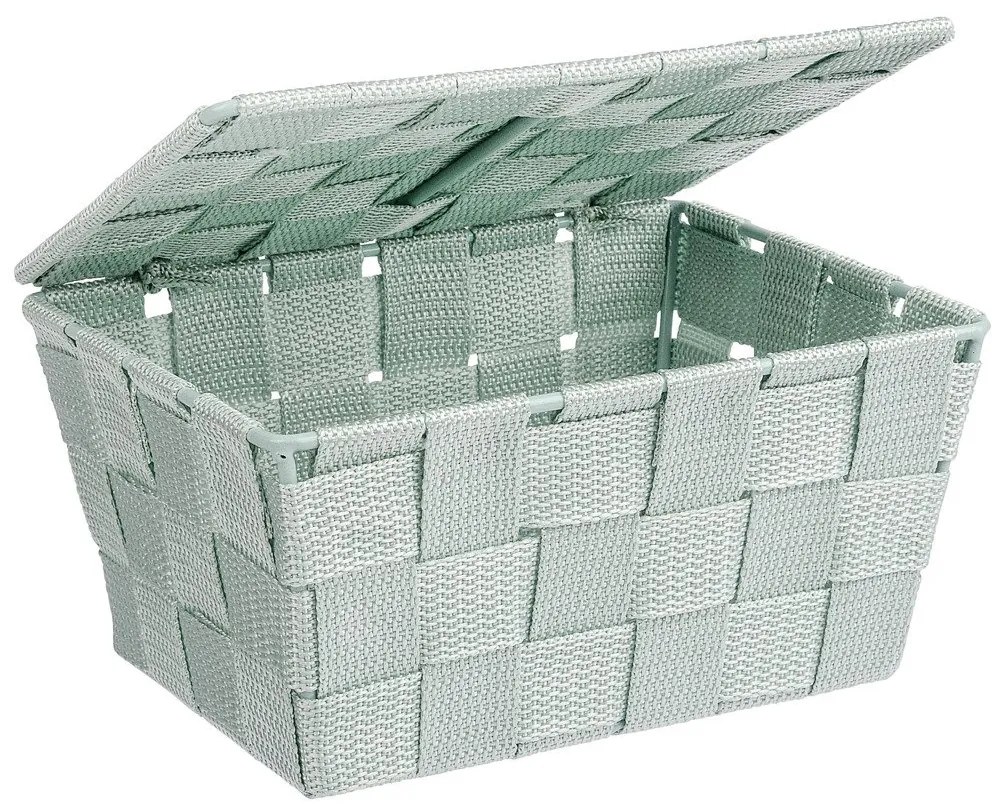 Organizer cu capac ADRIA, recipient pentru baie, WENKO, mentă