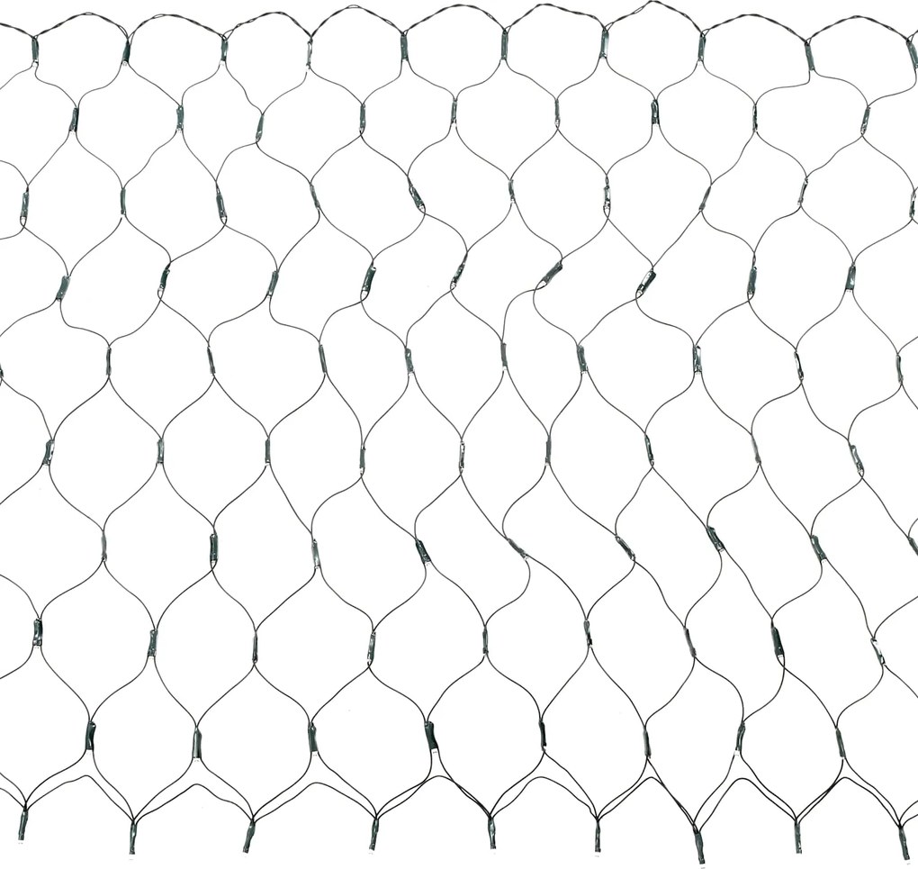 vidaXL Plasă cu LED-uri Verde închis