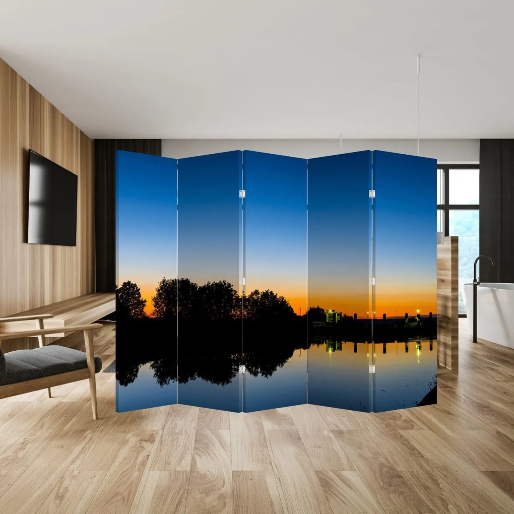 Paravan - Apus de soare (210x170 cm)