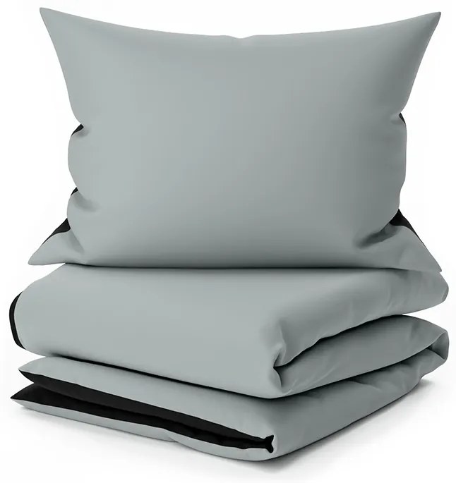 Lenjerie de pat din bumbac gri MONOCROMAT Dimensiune lenjerie de pat: 70 x 90 cm | 140 x 200 cm