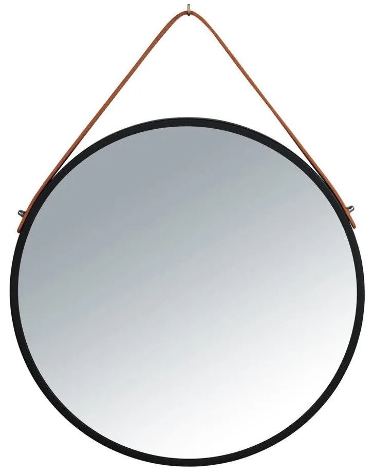 WENKO 24424100 - Oglindă BORRONE 40 x 40 cm, negru/argintiu