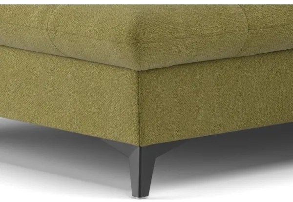 Canapea colțar extensibilă în L MARANO stânga, culoare măslinie