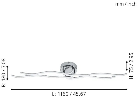 Eglo 31996 - LED Plafoniera RONCADE LED/40W/230V