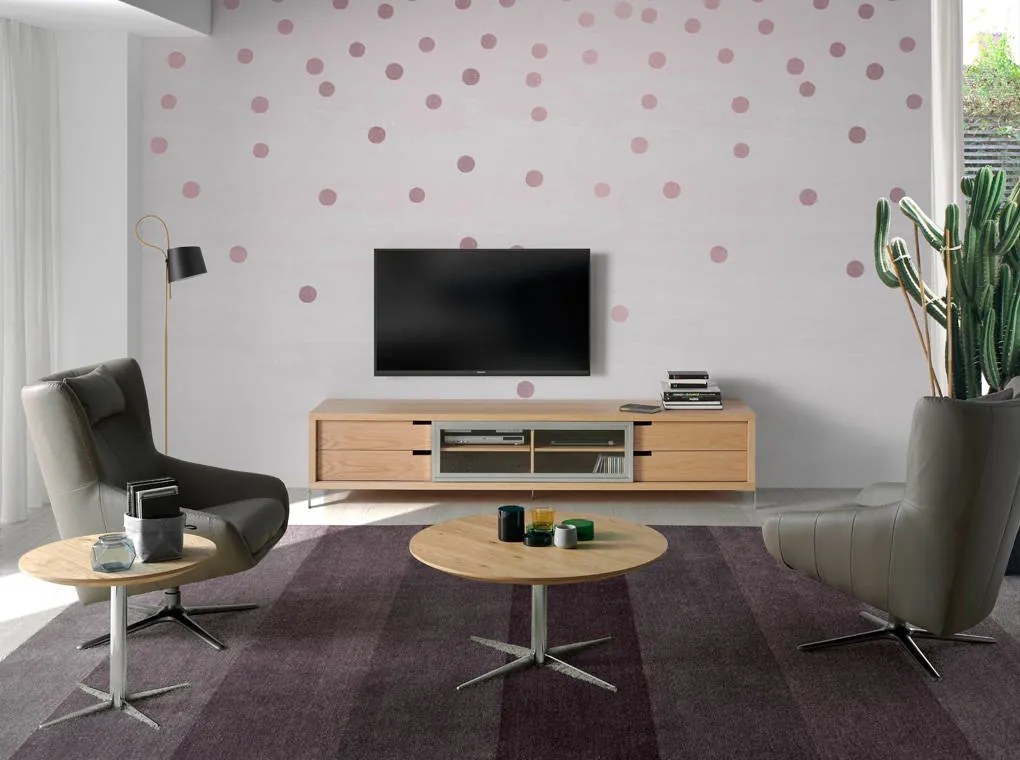 Fotoliu pivotant design modern Melvin AC 5044-A1001-PIEL