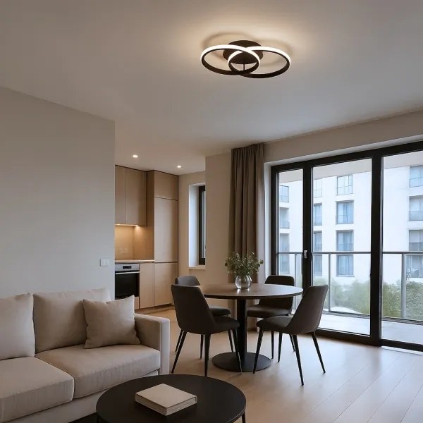 Plafonier LED TITANO LED/12W/230V negru