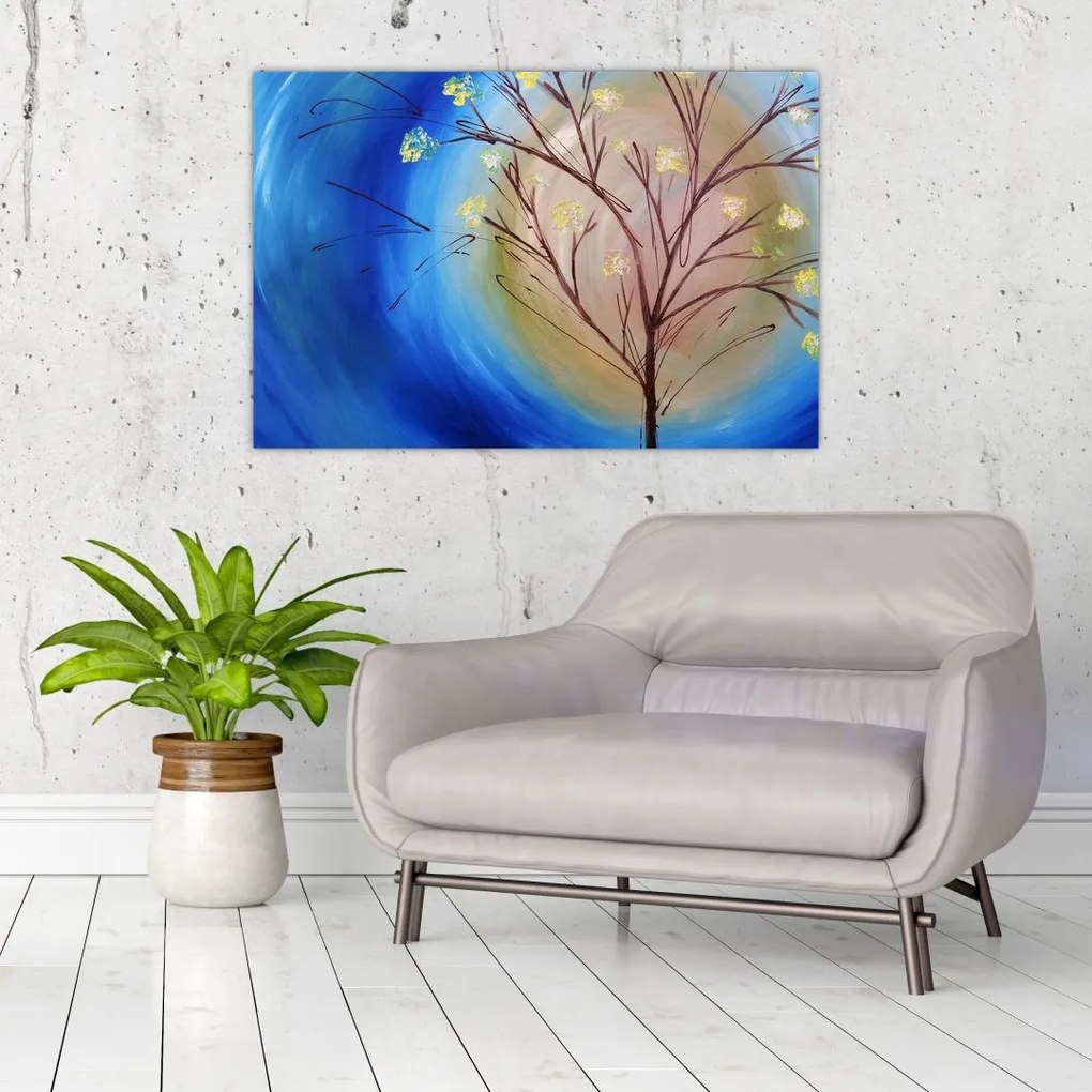 Tablou - Copac în fața soarelui (90x60 cm)