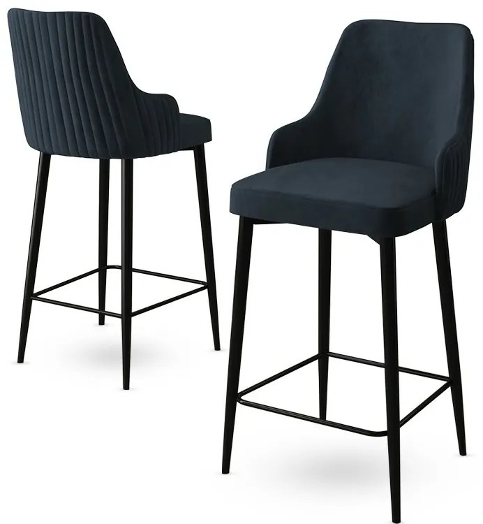 Set de scaune de bar Enox Anthracite, 6 buc.