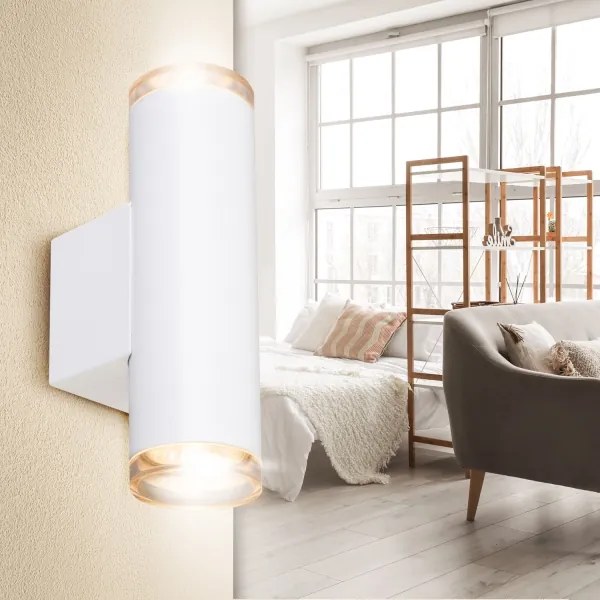 Brilagi - Aplică spot pentru baie SELE AQUA 2xGU10/30W/230V IP44 albă